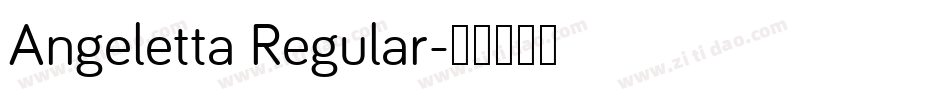 Angeletta Regular字体转换